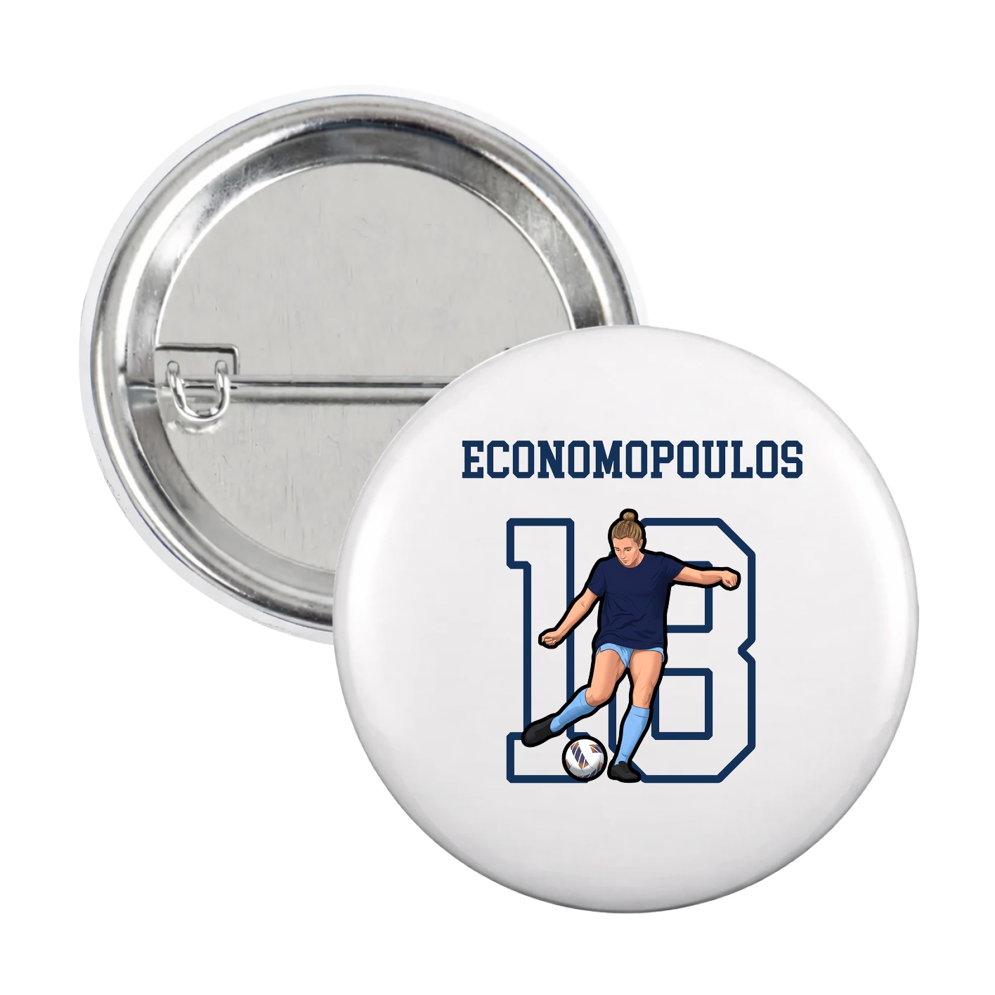 Game Day Button — Shirsey in White