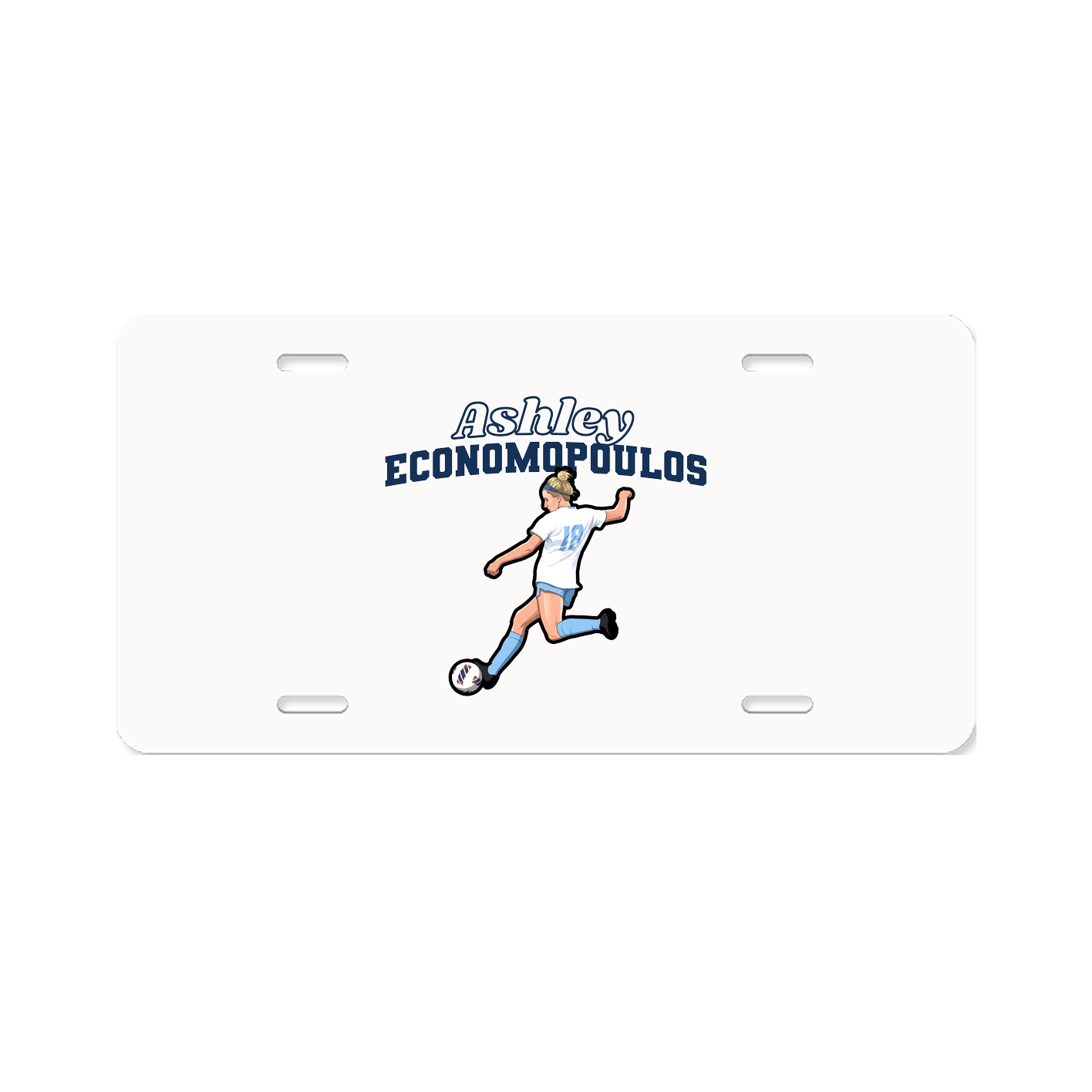 License Plate — Name Arch in Classic