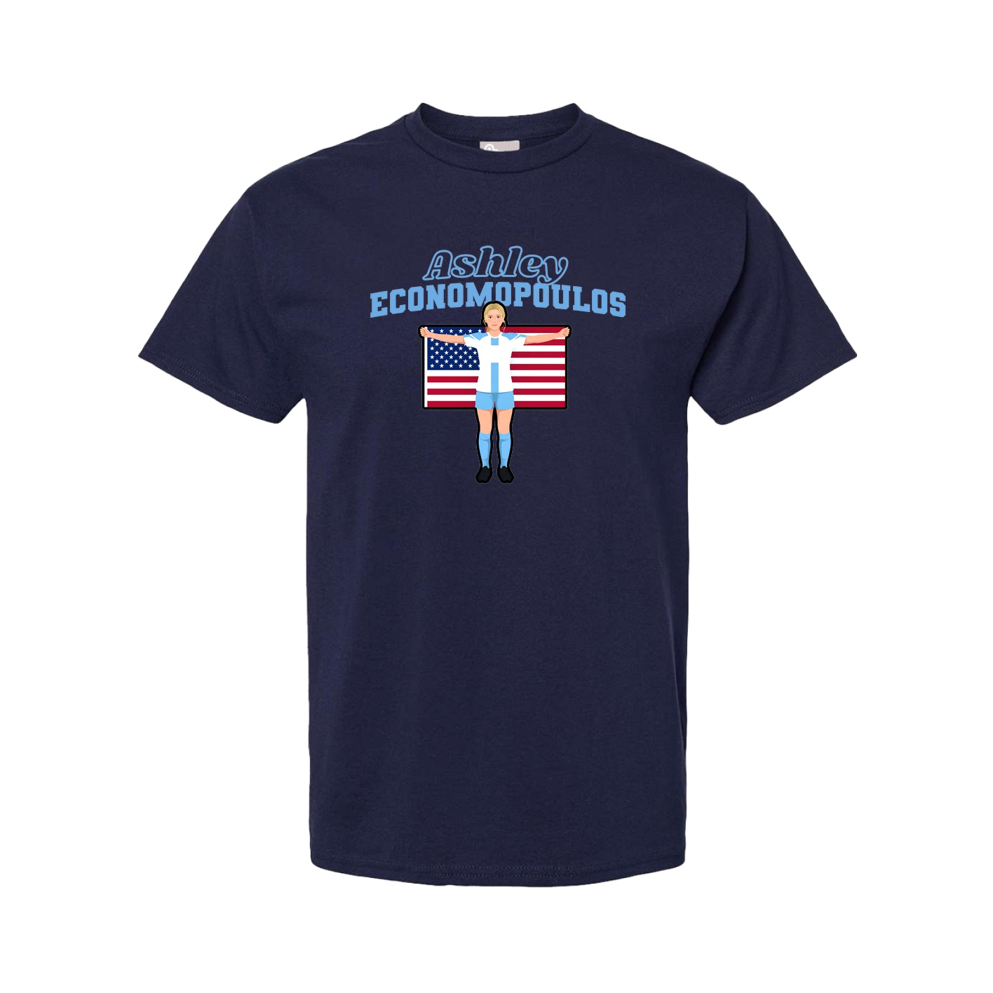 Tee — Name Arch in Navy