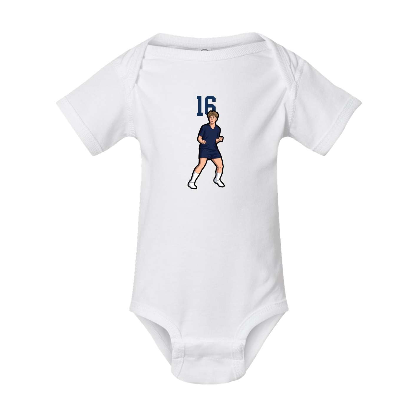 Baby Onesie — Number Top in White