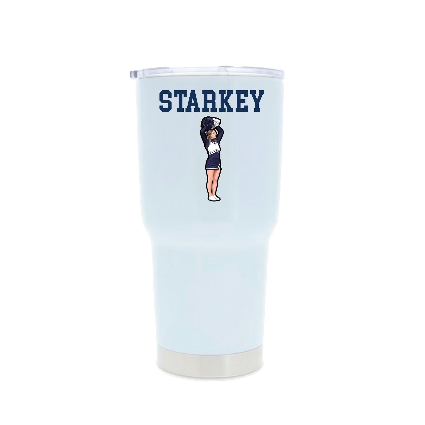 30oz Stainless Steel Tumbler — Shirsey in White