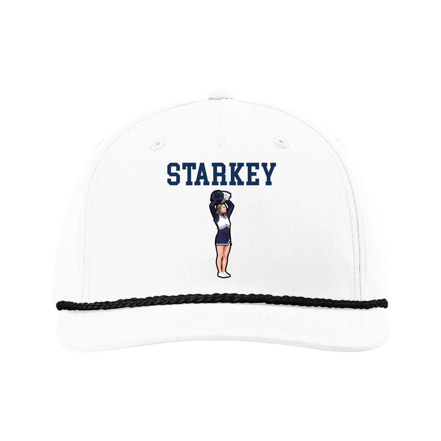 Five-Panel Classic Rope Cap — Shirsey in White