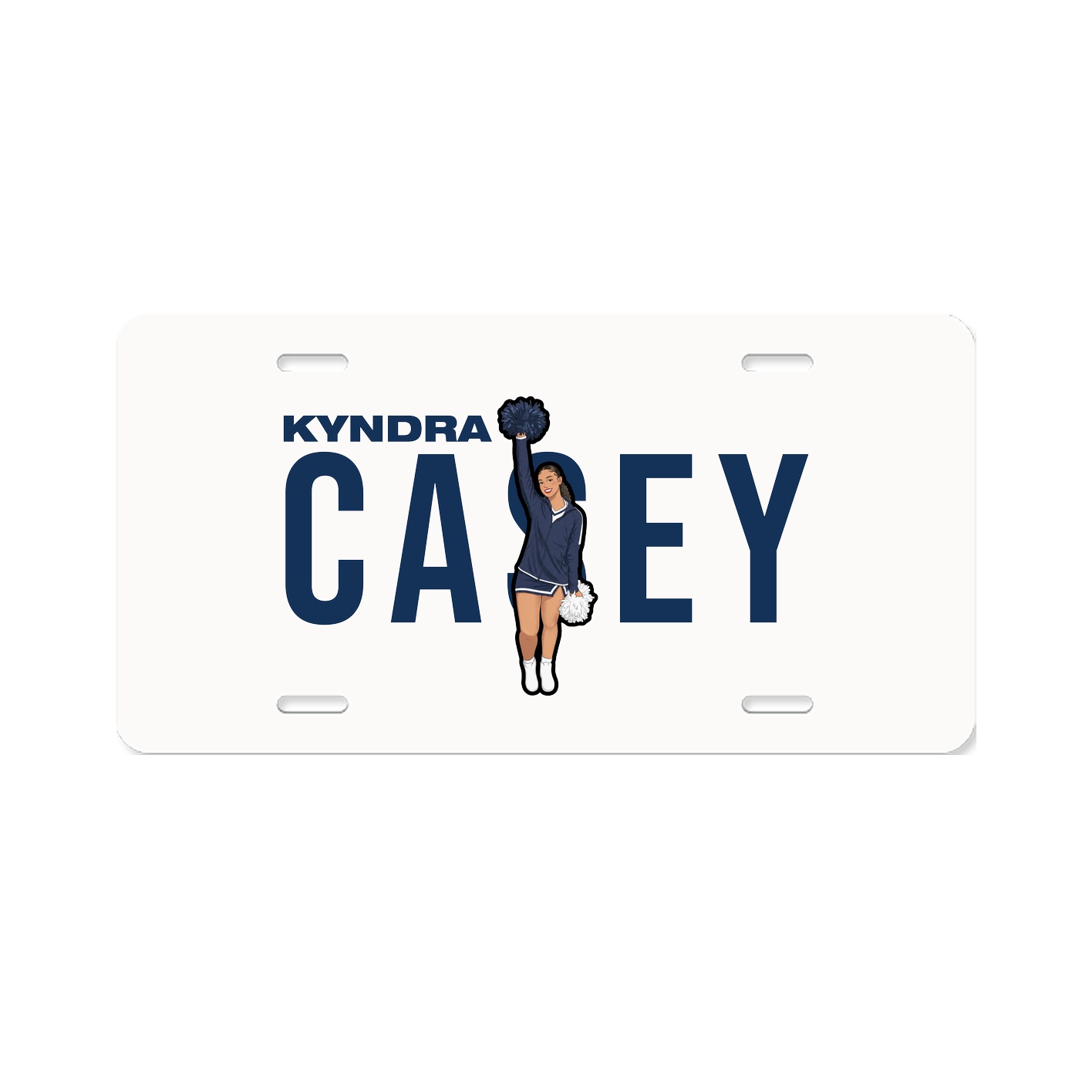 License Plate — Player Name in Classic