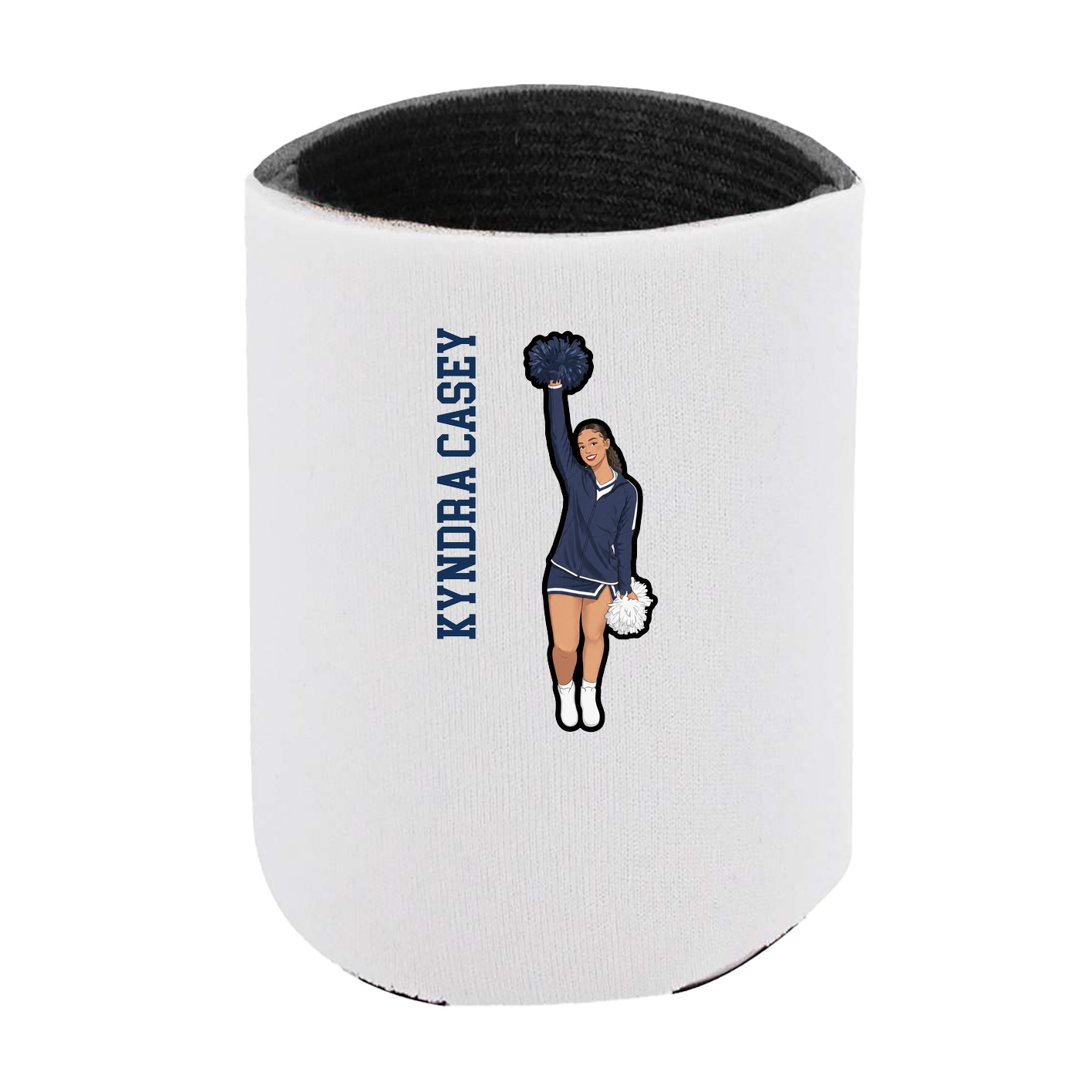Can Holder — Name Vertical in White