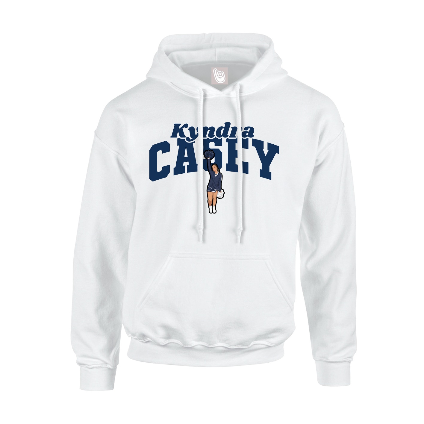 Hoodie — Signature Arch in White