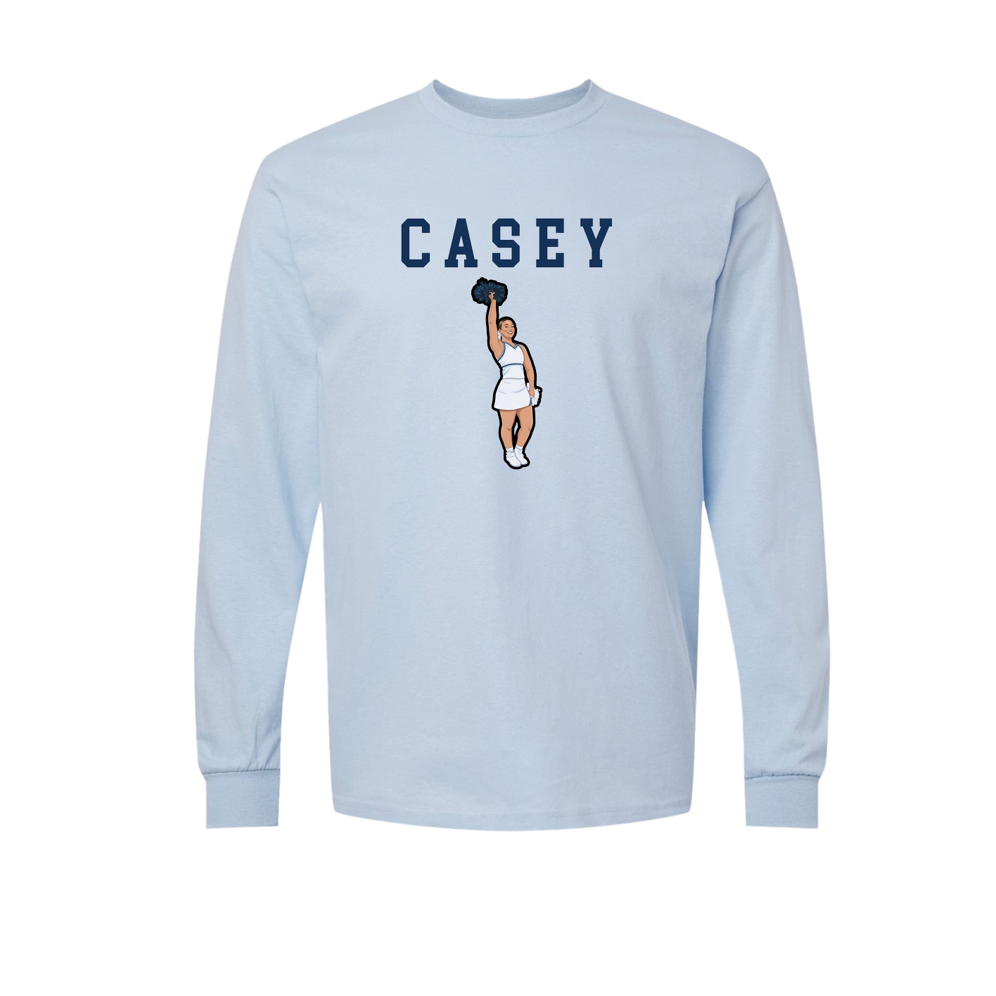 Long Sleeve Tee — Shirsey in Light Blue