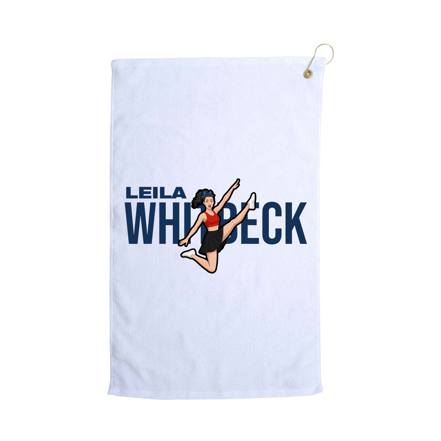 Golf Towel — Player Name in White
