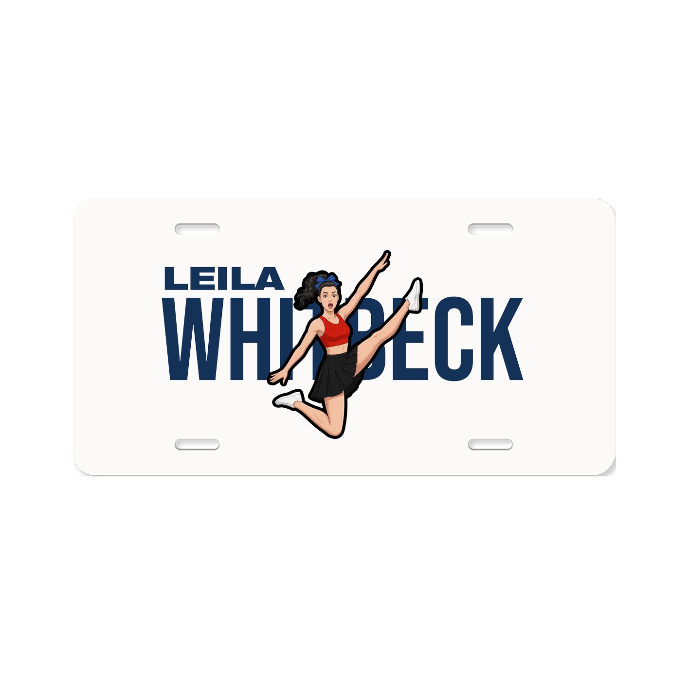 License Plate — Player Name in Classic