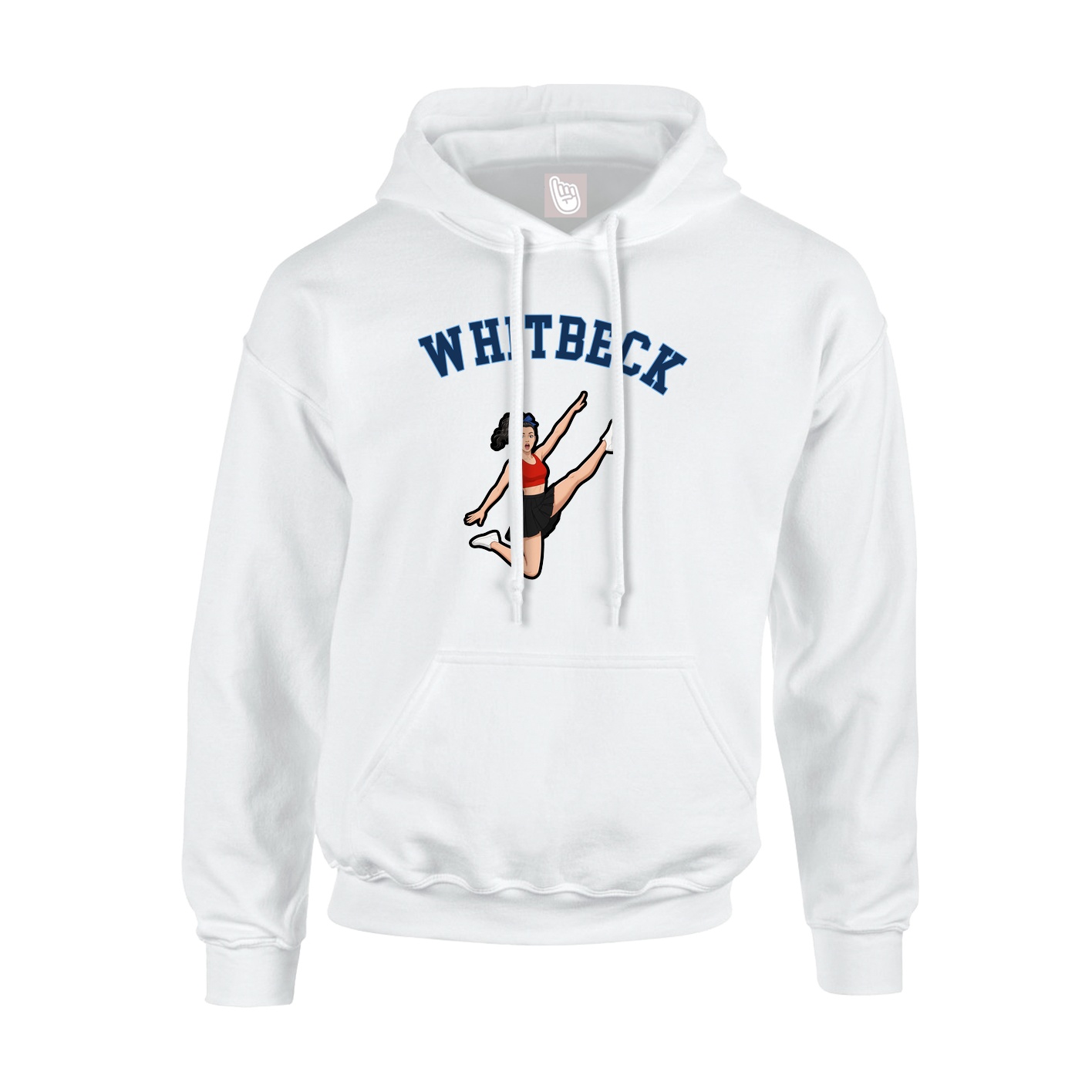 Youth Hoodie — Shirsey Arch in White