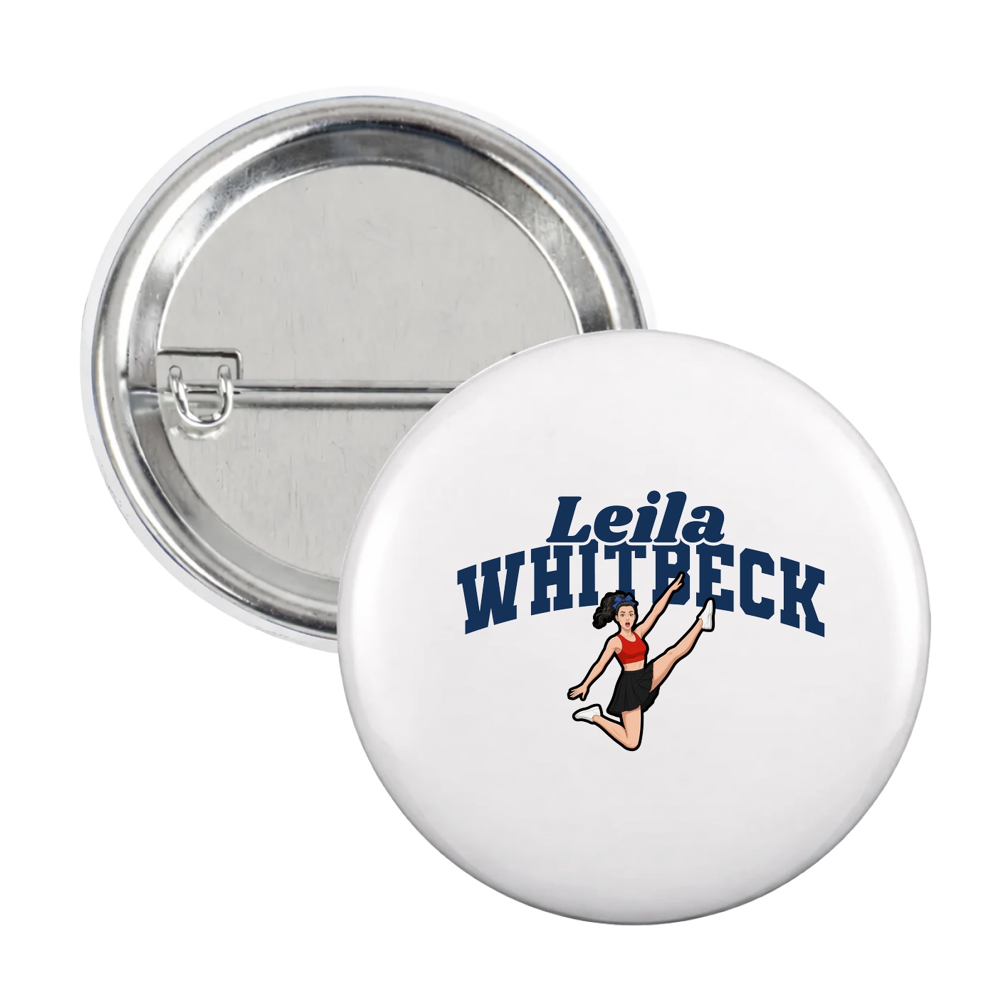 Game Day Button — Signature Arch in White