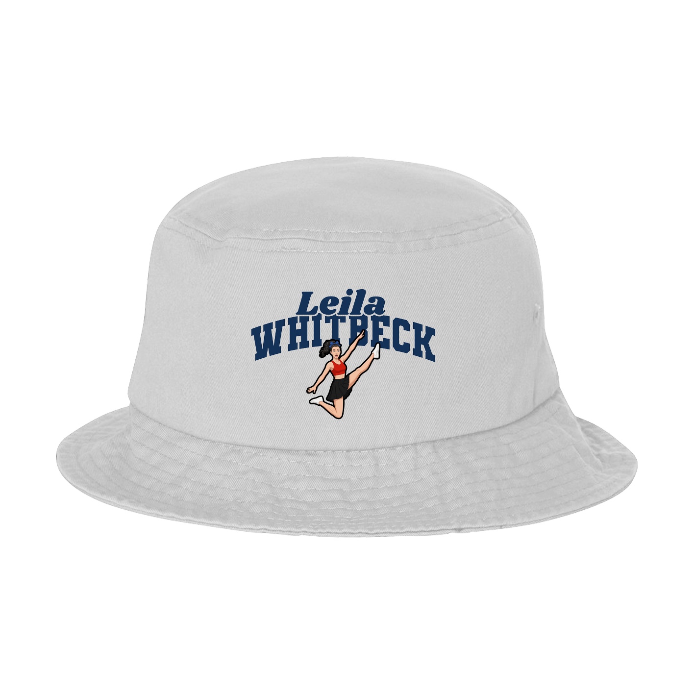 Bucket Cap — Signature Arch in White