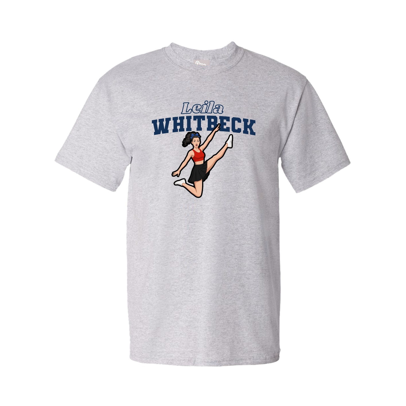 Tee — Name Arch in Grey