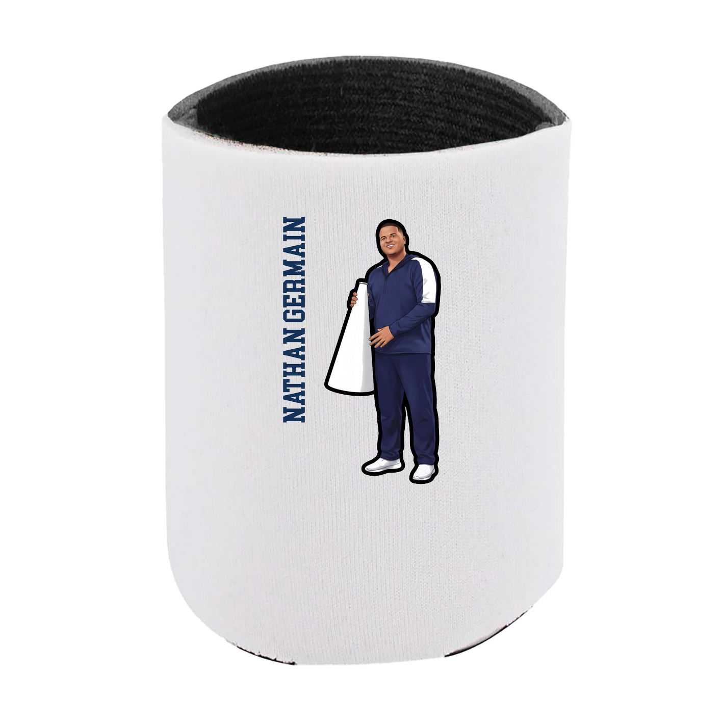 Can Holder — Name Vertical in White