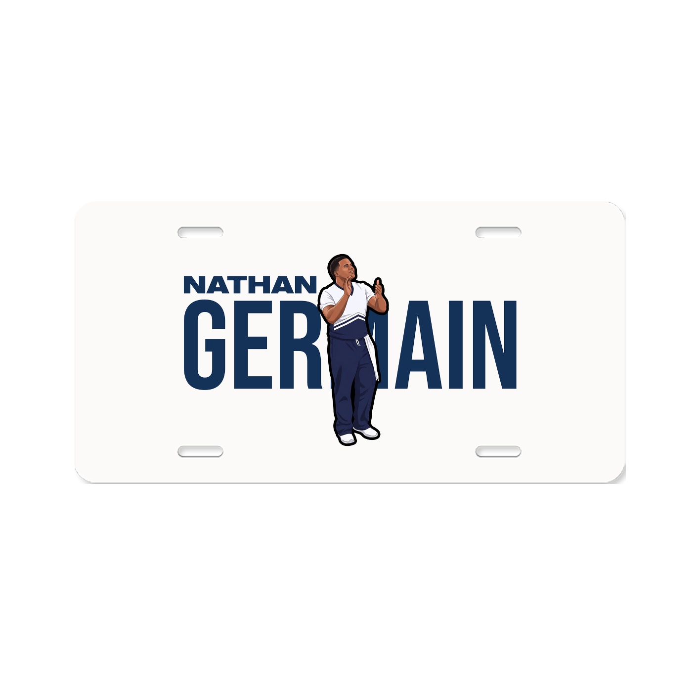 License Plate — Player Name in Classic