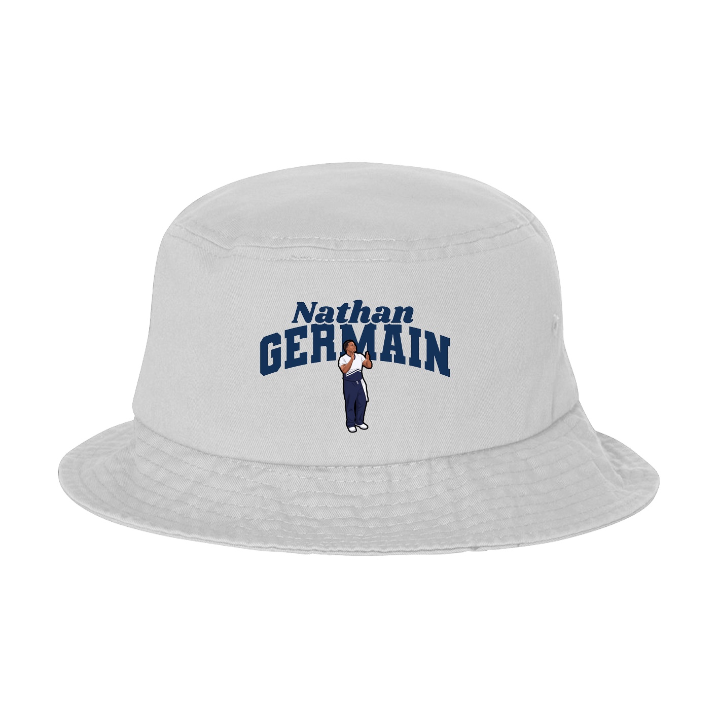 Bucket Cap — Signature Arch in White