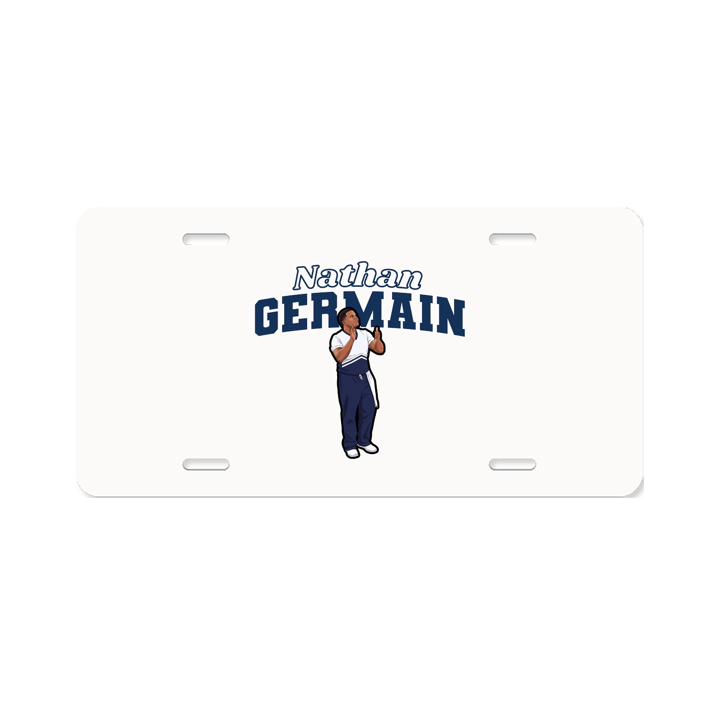 License Plate — Name Arch in Classic
