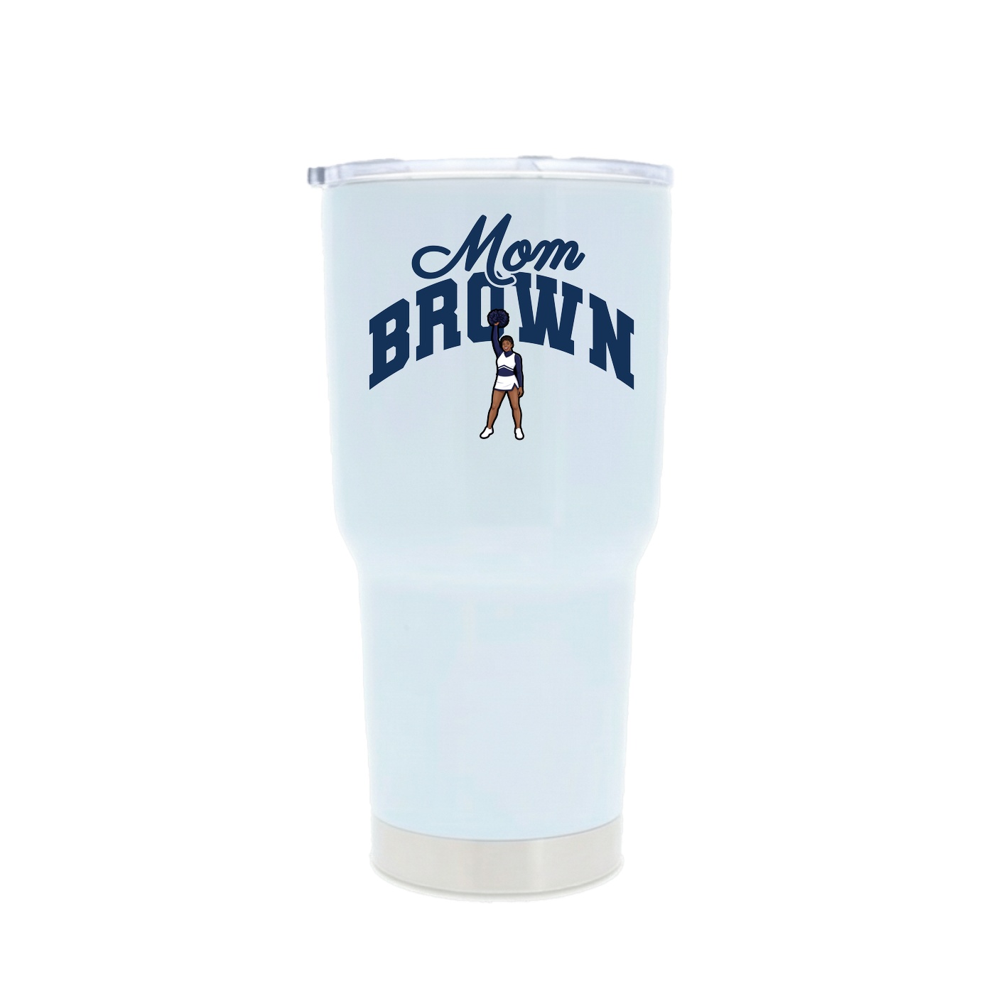 30oz Stainless Steel Tumbler — Mothers Day Arch in White