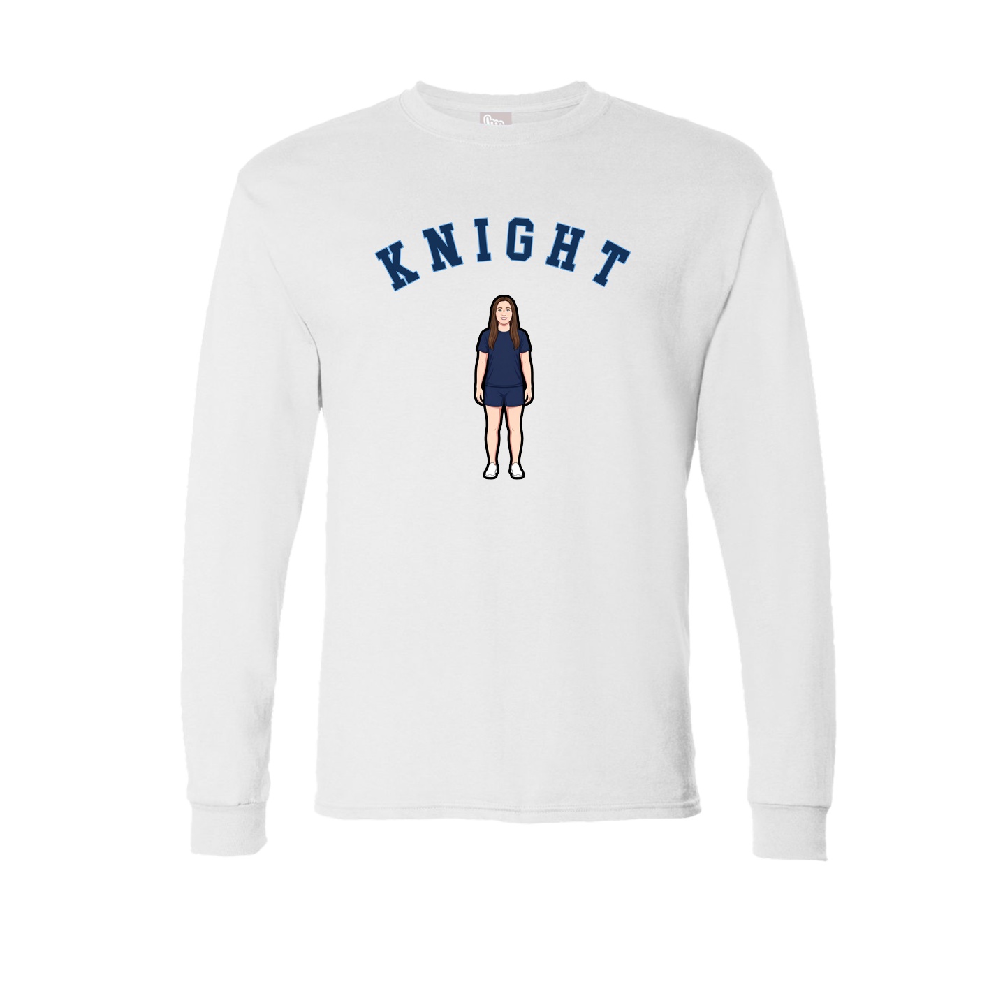 Long Sleeve Tee — Shirsey Arch in White