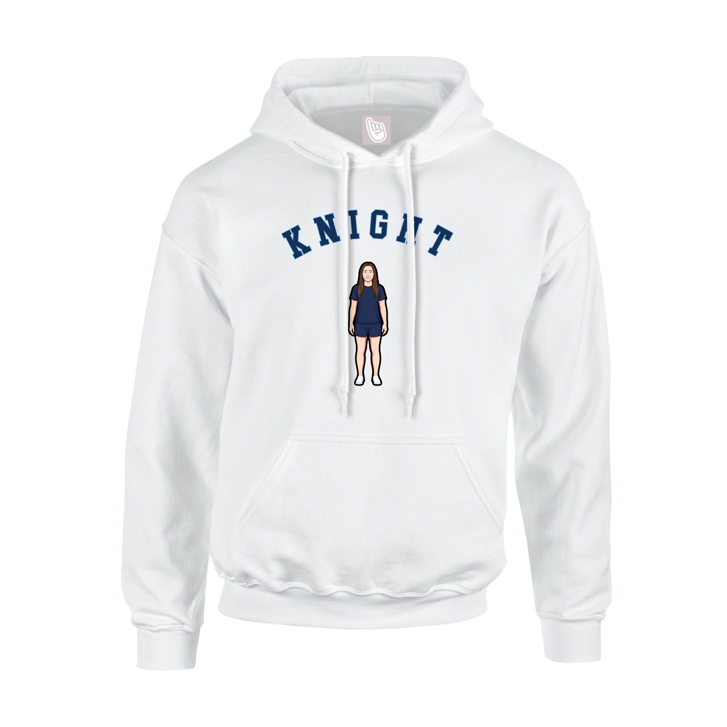 Youth Hoodie — Shirsey Arch in White