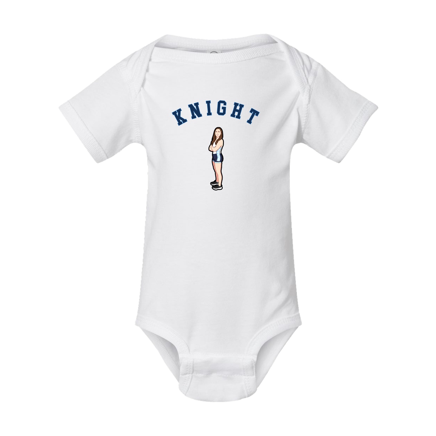 Baby Onesie — Shirsey Arch in White