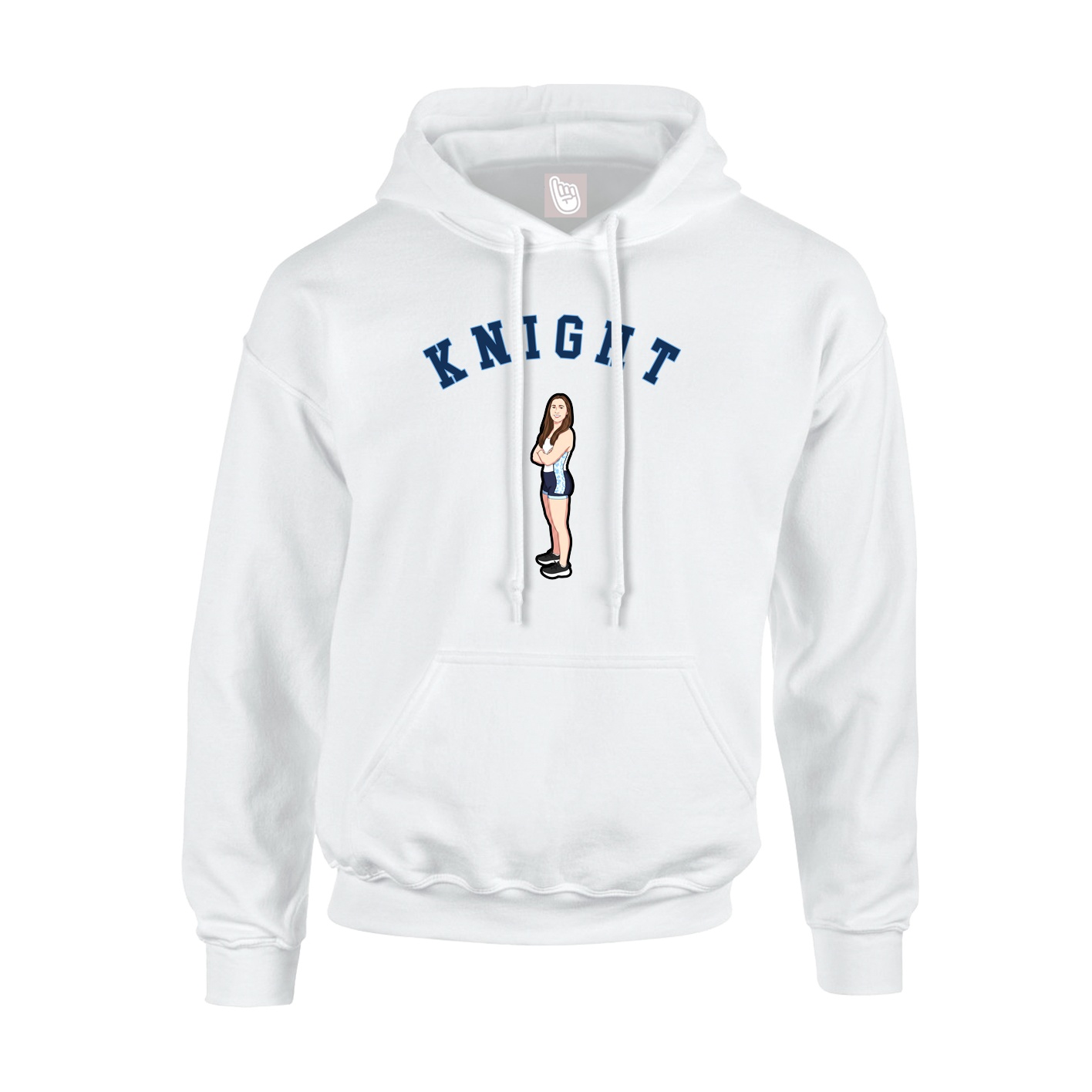 Hoodie — Shirsey Arch in White