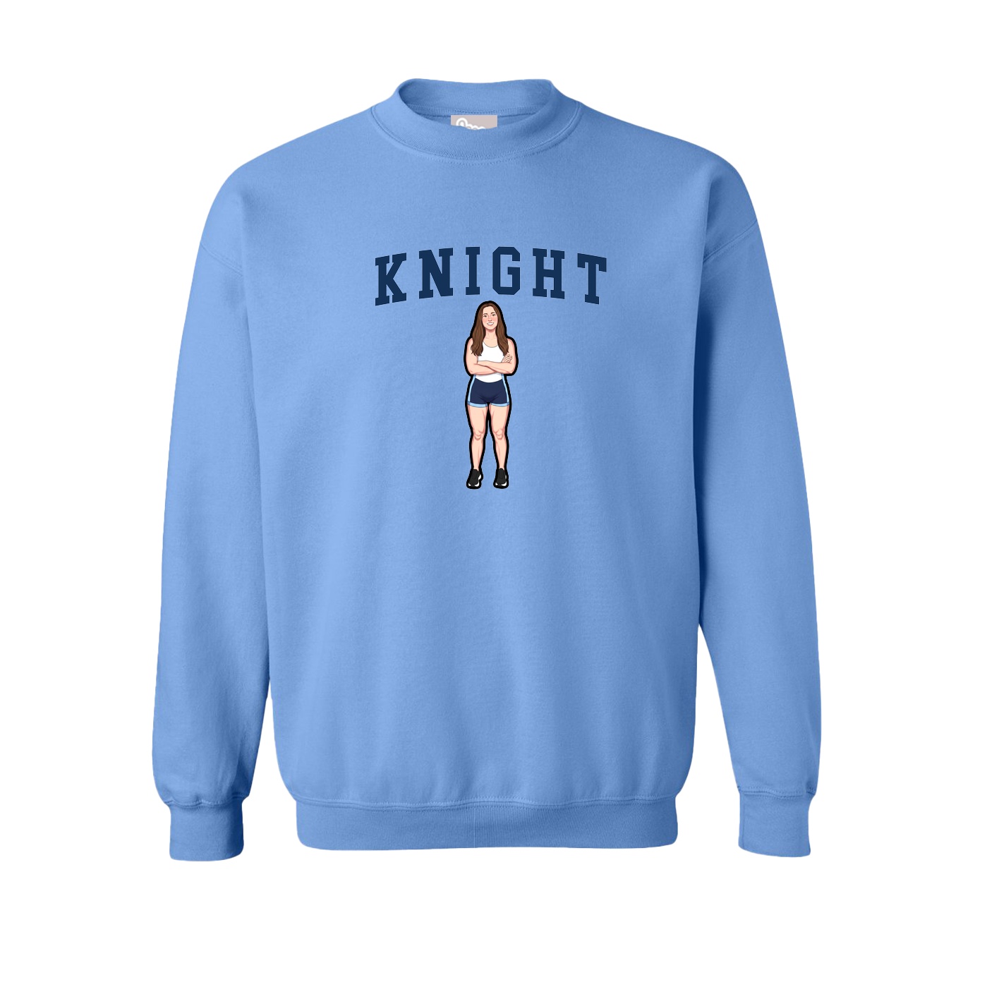 Fleece Crew — Shirsey in Powder Blue