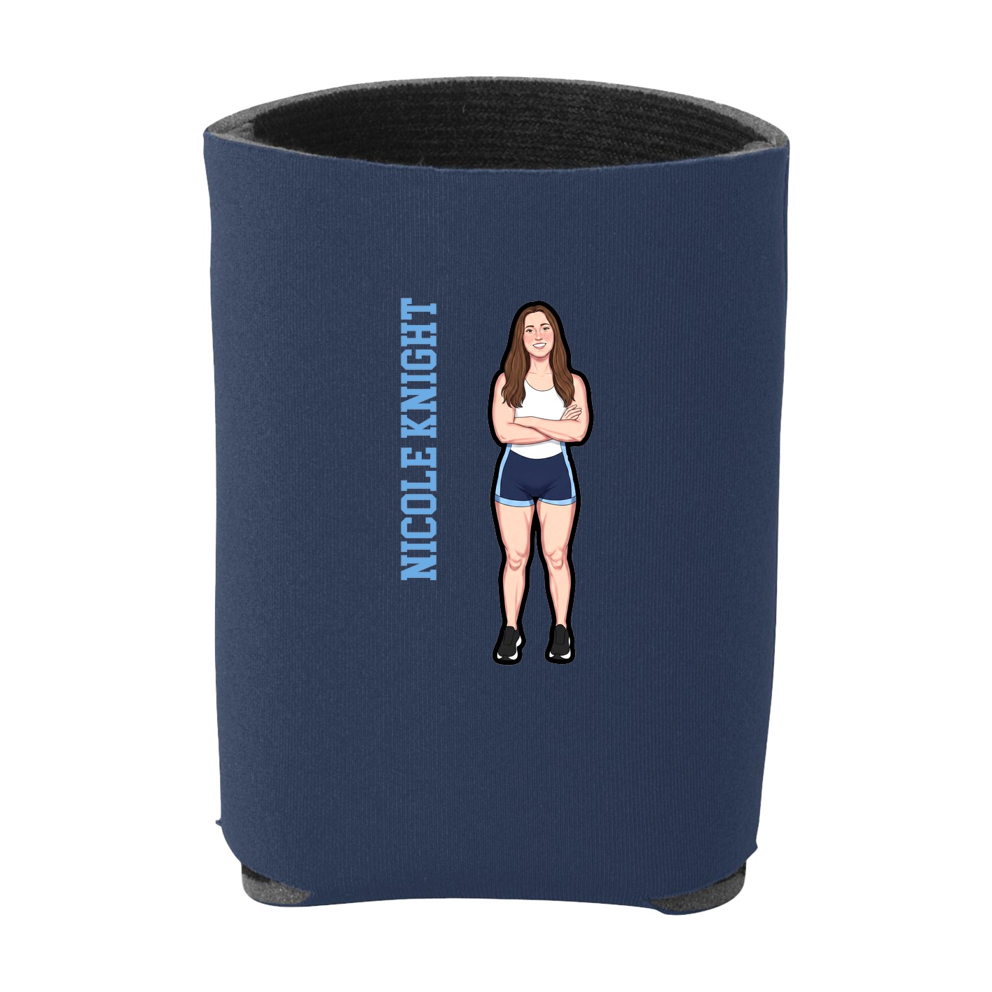 Can Holder — Name Vertical in Navy