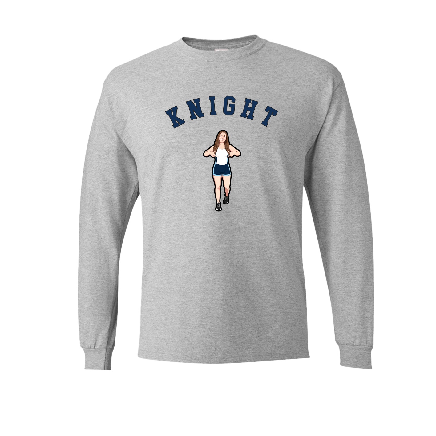 Long Sleeve Tee — Shirsey Arch in Grey