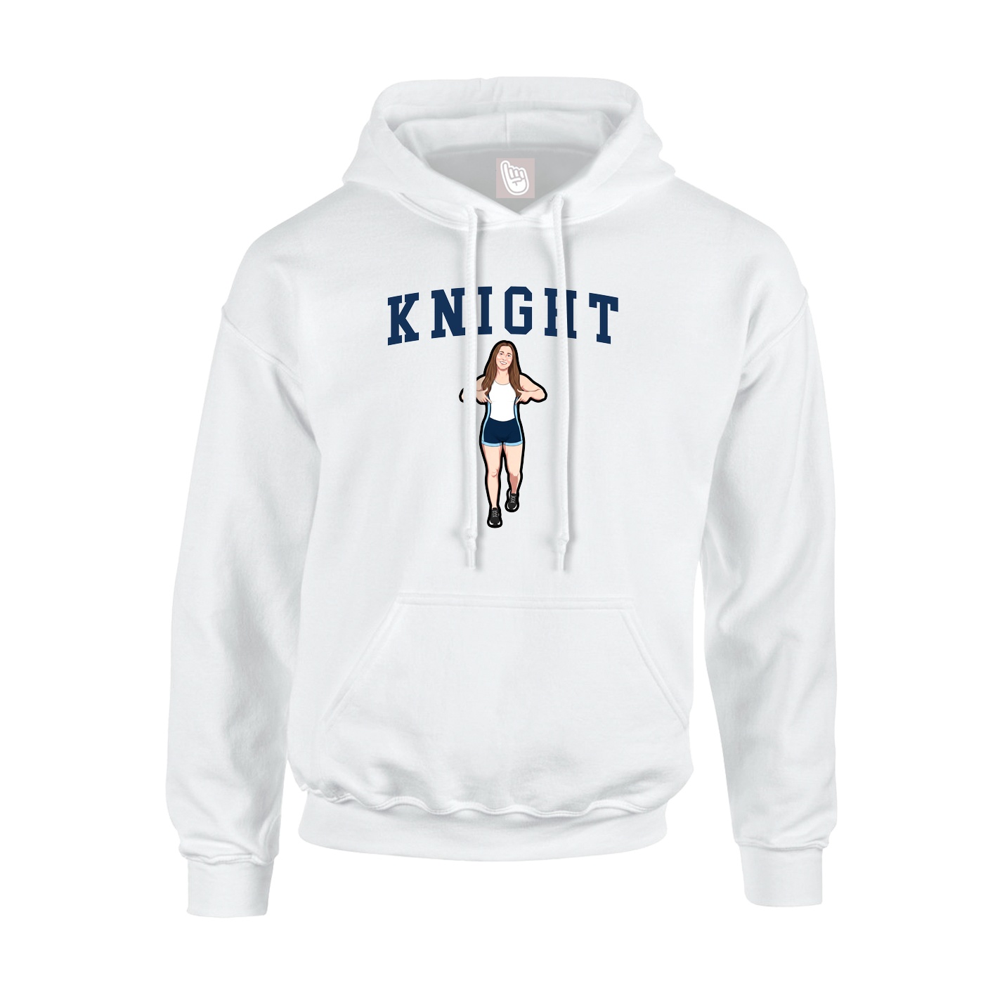 Hoodie — Shirsey in White