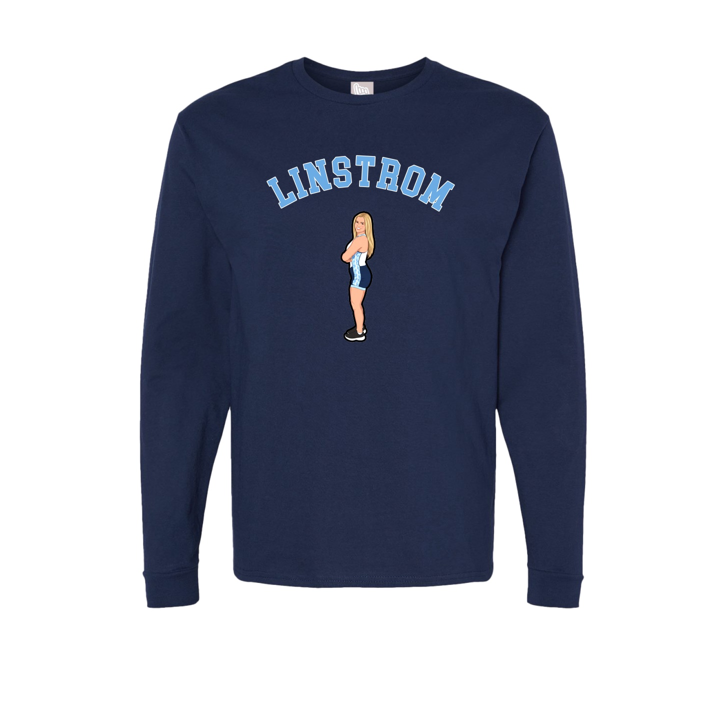Long Sleeve Tee — Shirsey Arch in Navy