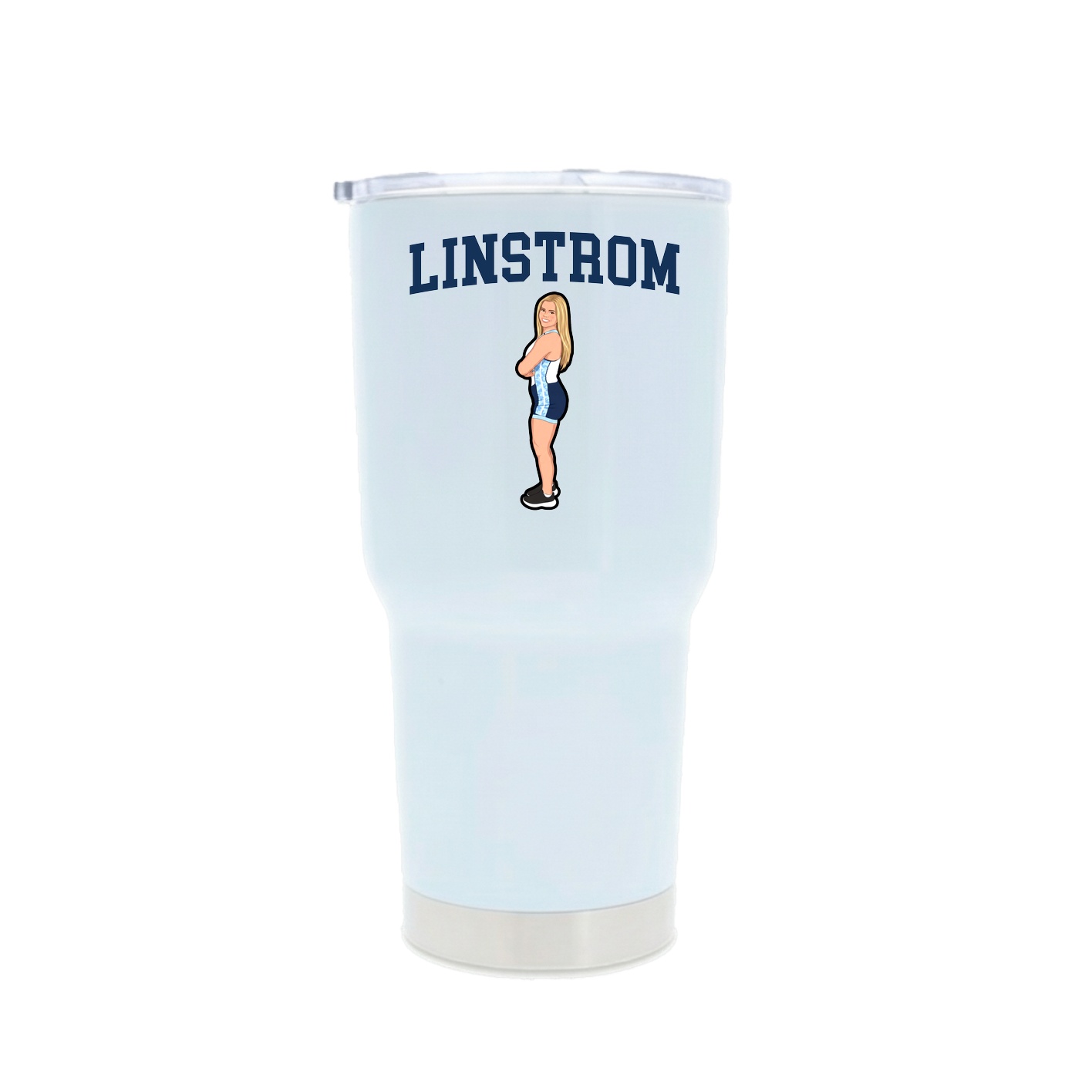 30oz Stainless Steel Tumbler — Shirsey in White