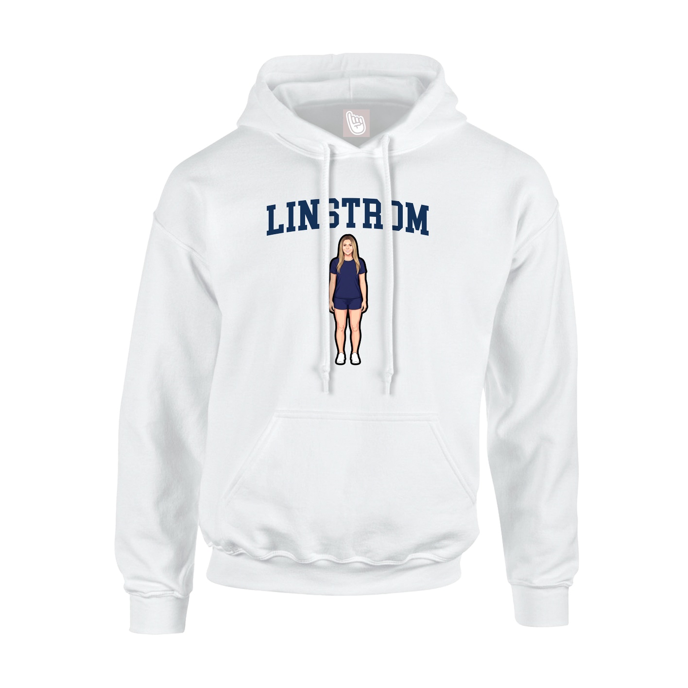 Hoodie — Shirsey in White
