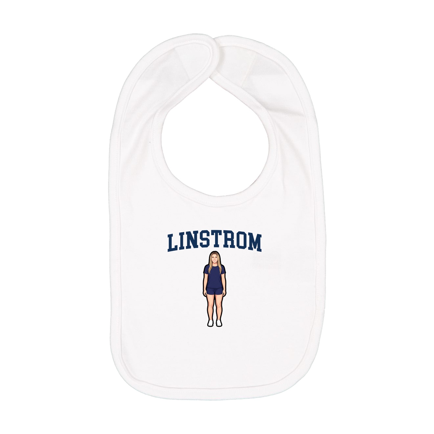 Infant Bib — Shirsey in White