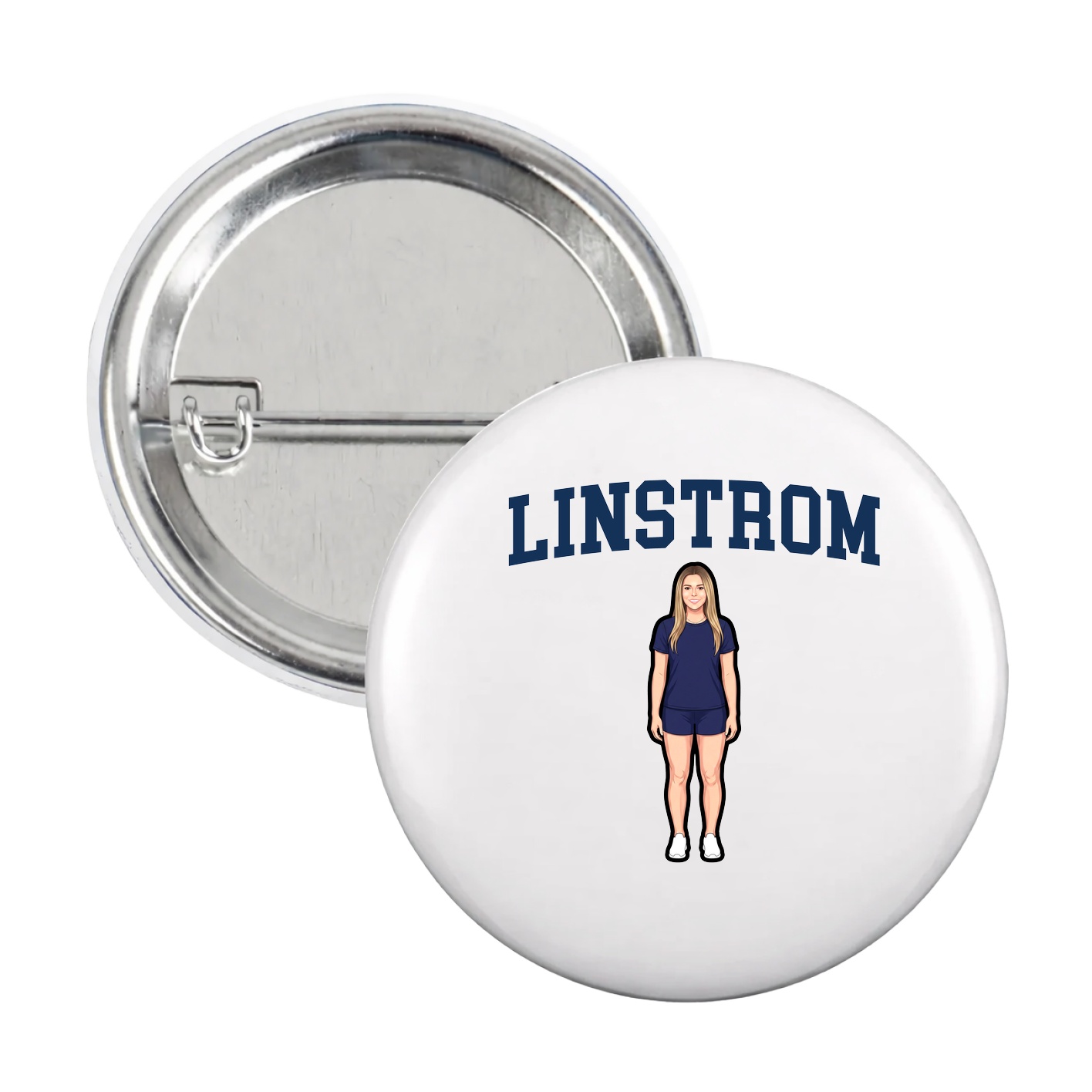 Game Day Button — Shirsey in White