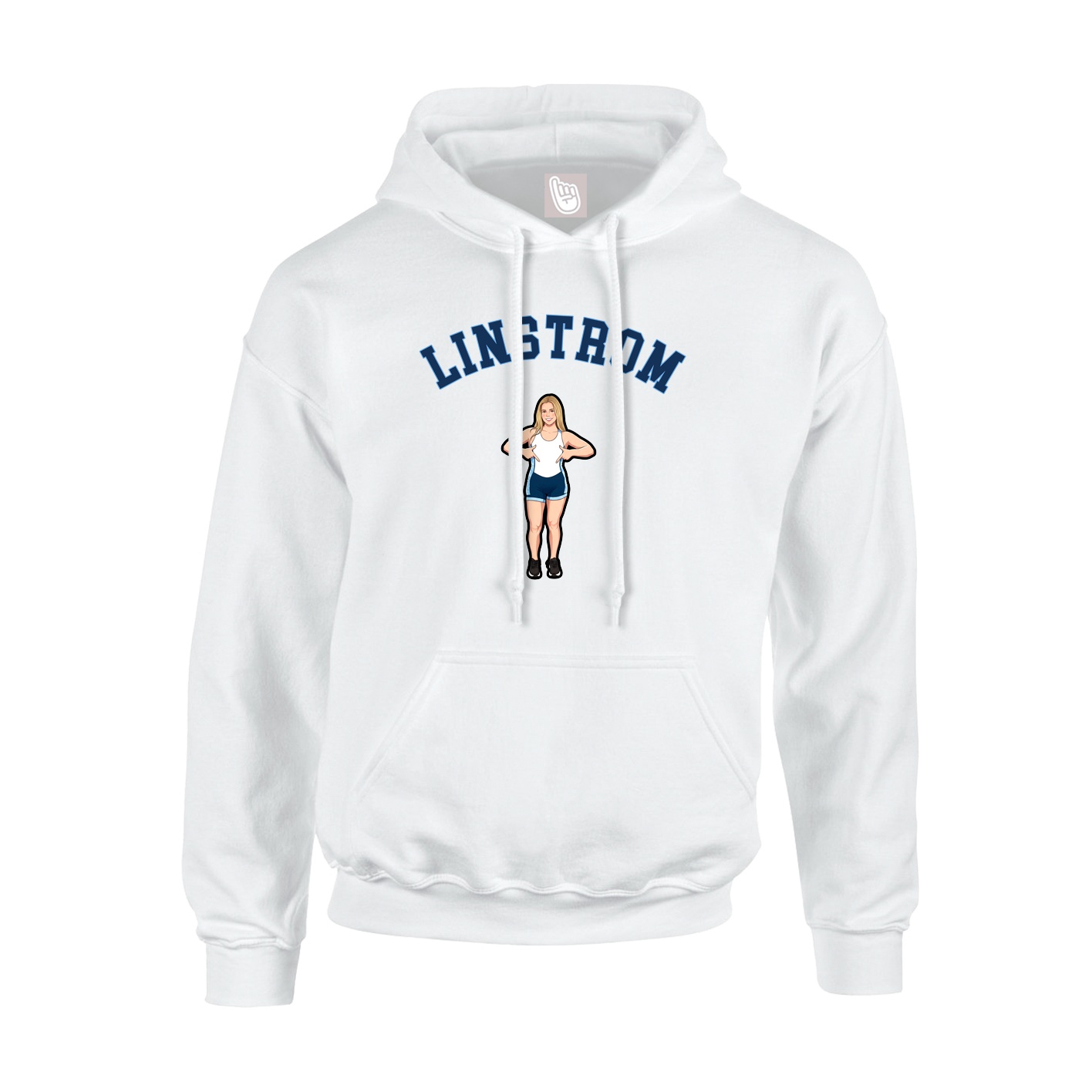 Hoodie — Shirsey Arch in White