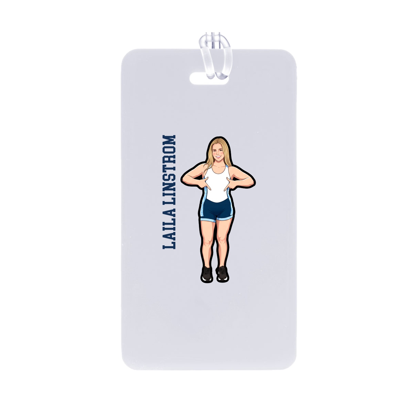 Bag Tag — Name Vertical in Classic
