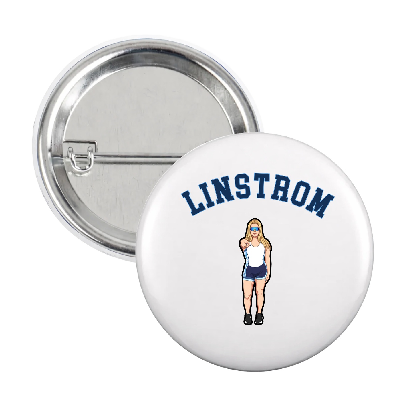 Game Day Button — Shirsey Arch in White