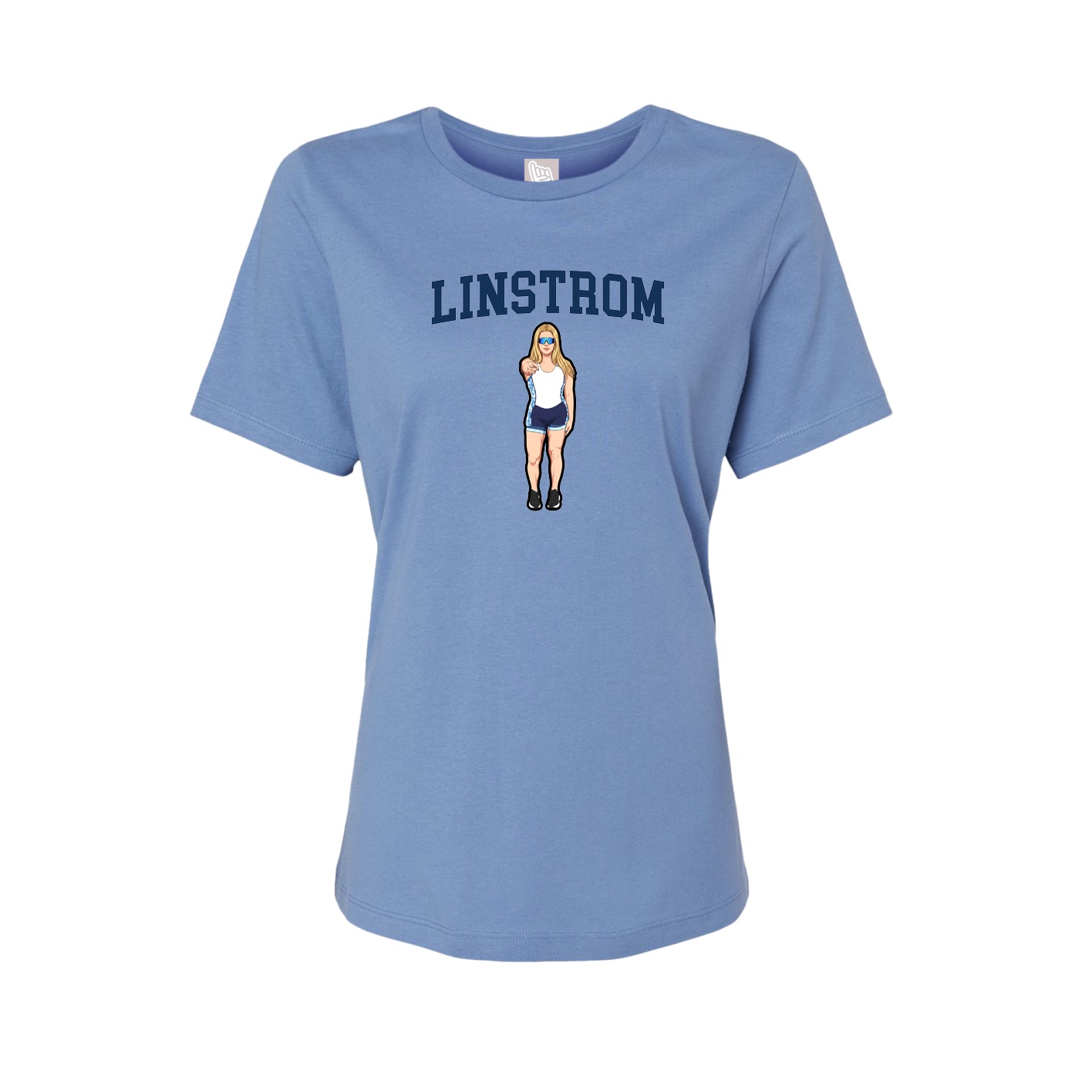 Fitted Women's Tee — Shirsey in Powder Blue