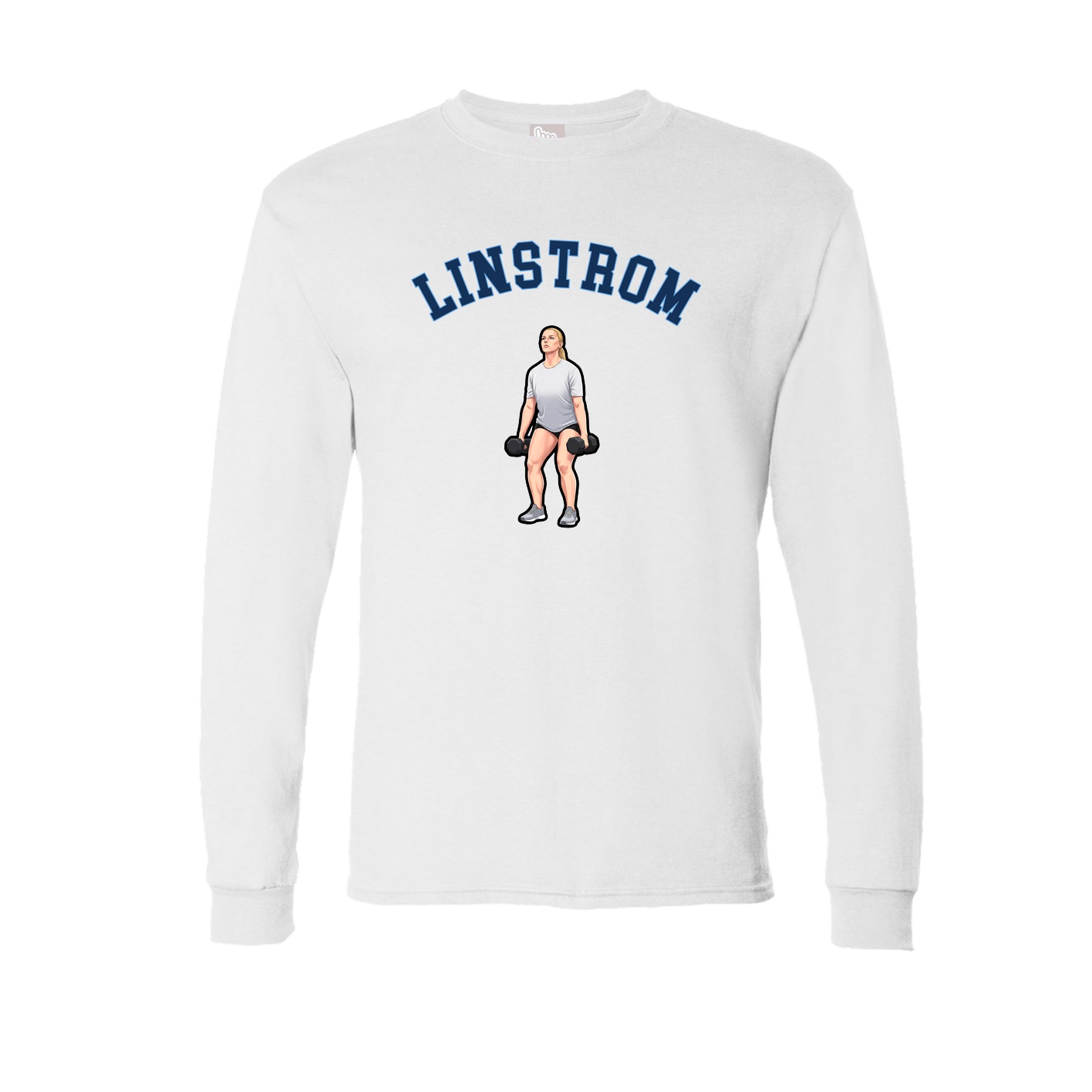 Long Sleeve Tee — Shirsey Arch in White