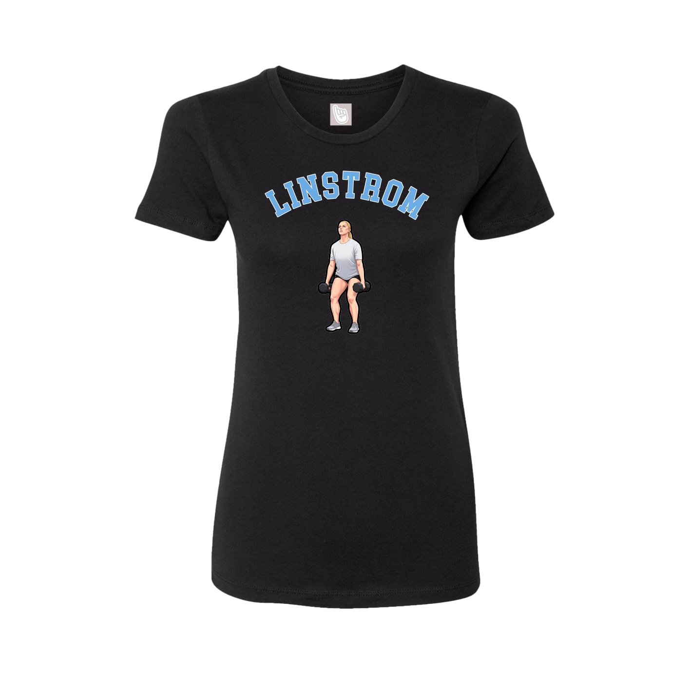 Fitted Women's Tee — Shirsey Arch in Black