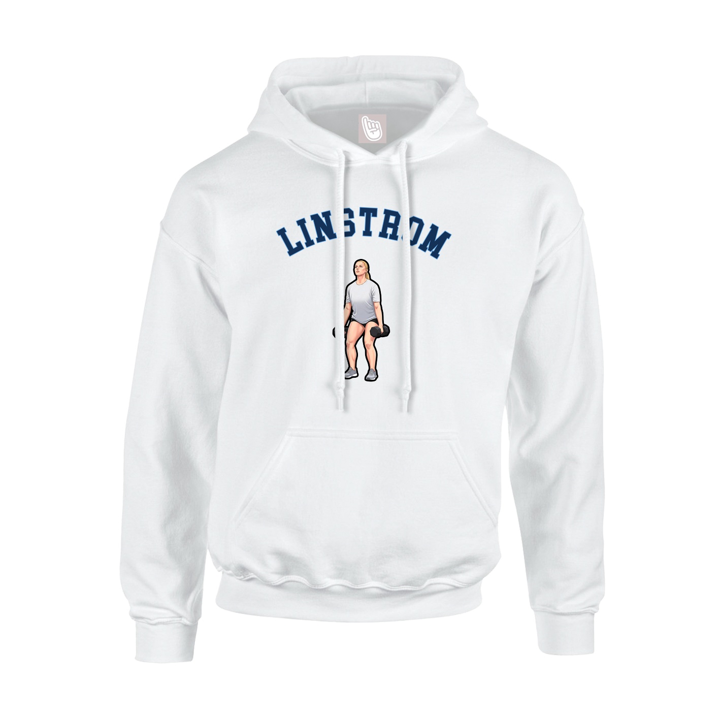 Youth Hoodie — Shirsey Arch in White