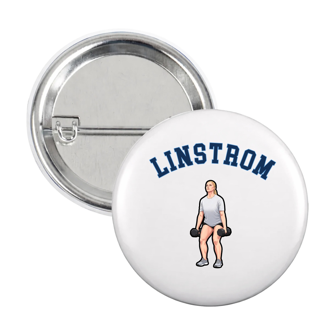 Game Day Button — Shirsey Arch in White