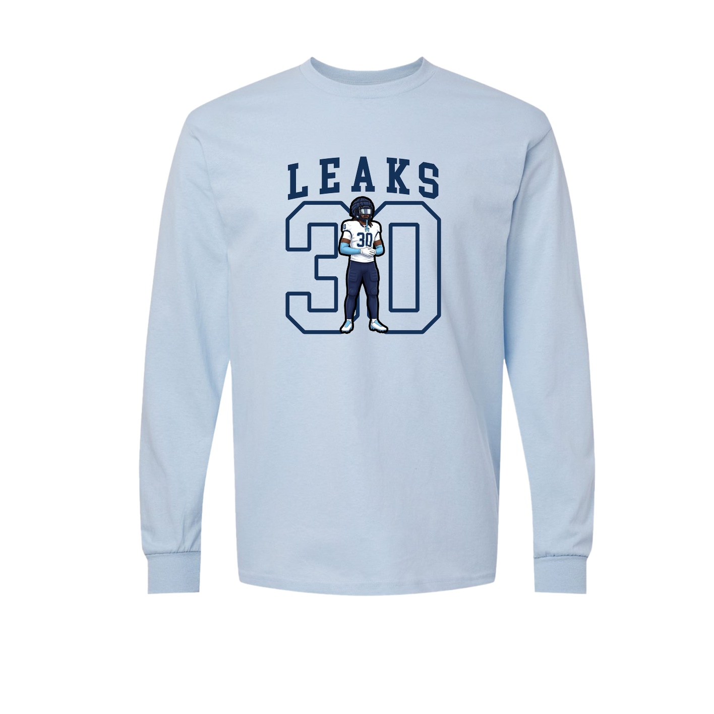 Long Sleeve Tee — Shirsey in Light Blue