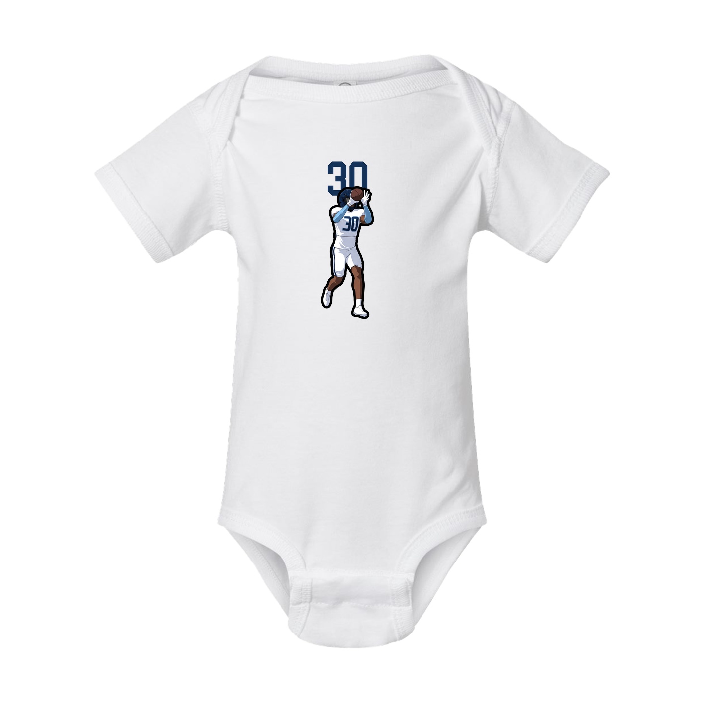 Baby Onesie — Number Top in White