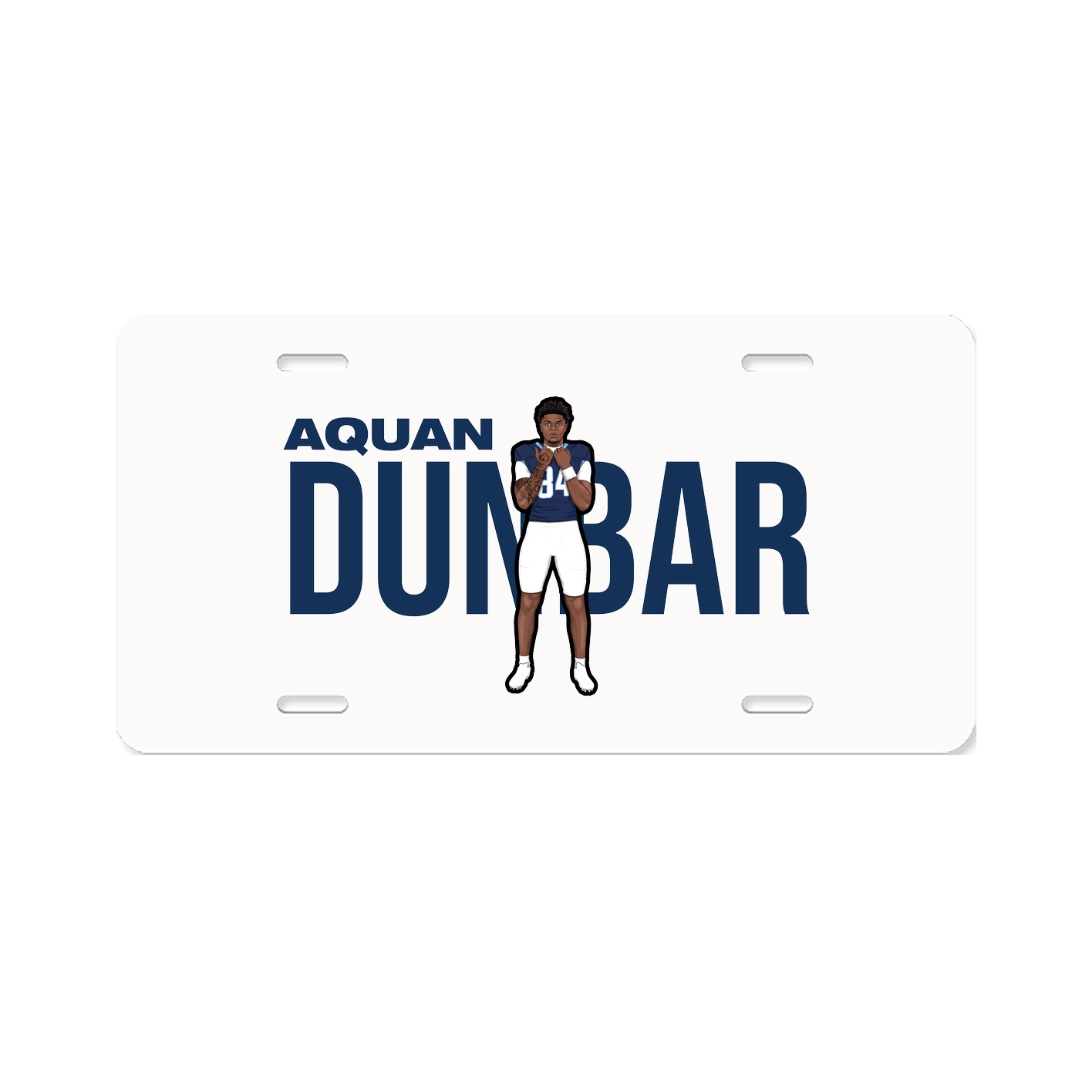 License Plate — Player Name in Classic