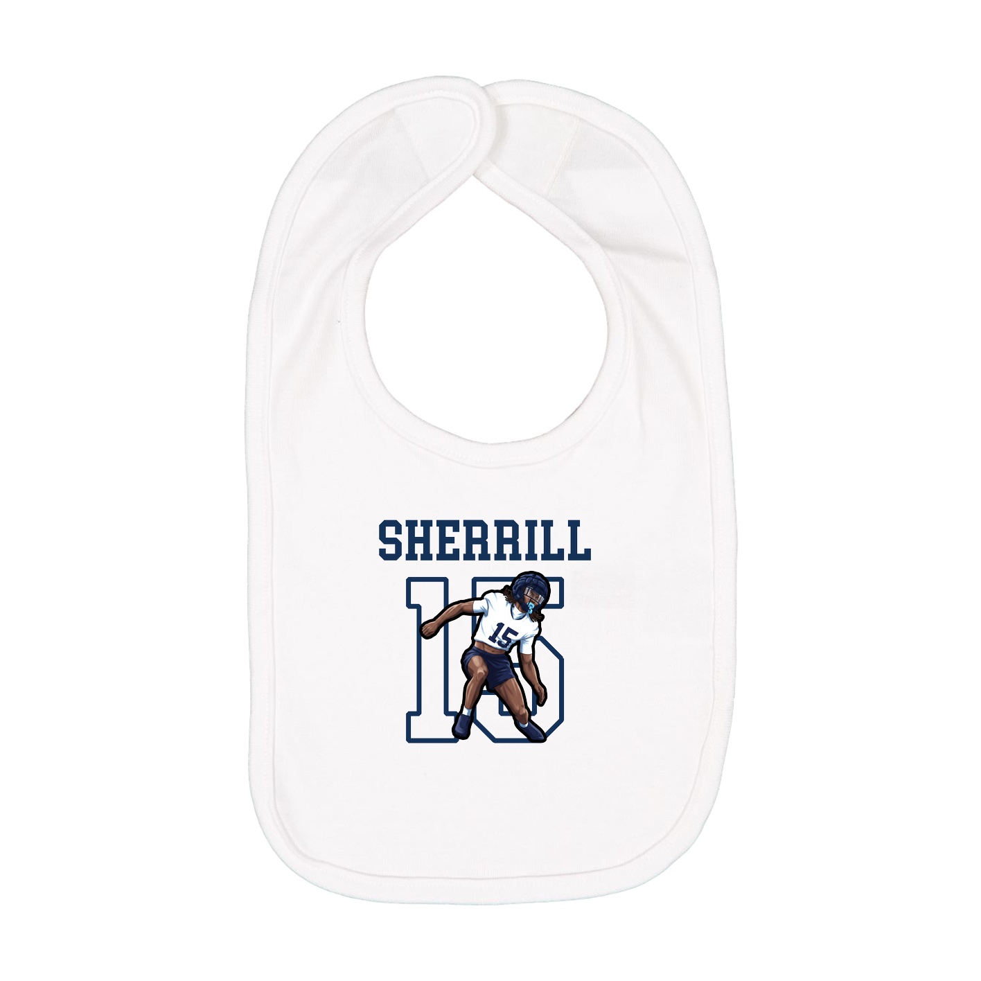 Infant Bib — Shirsey in White