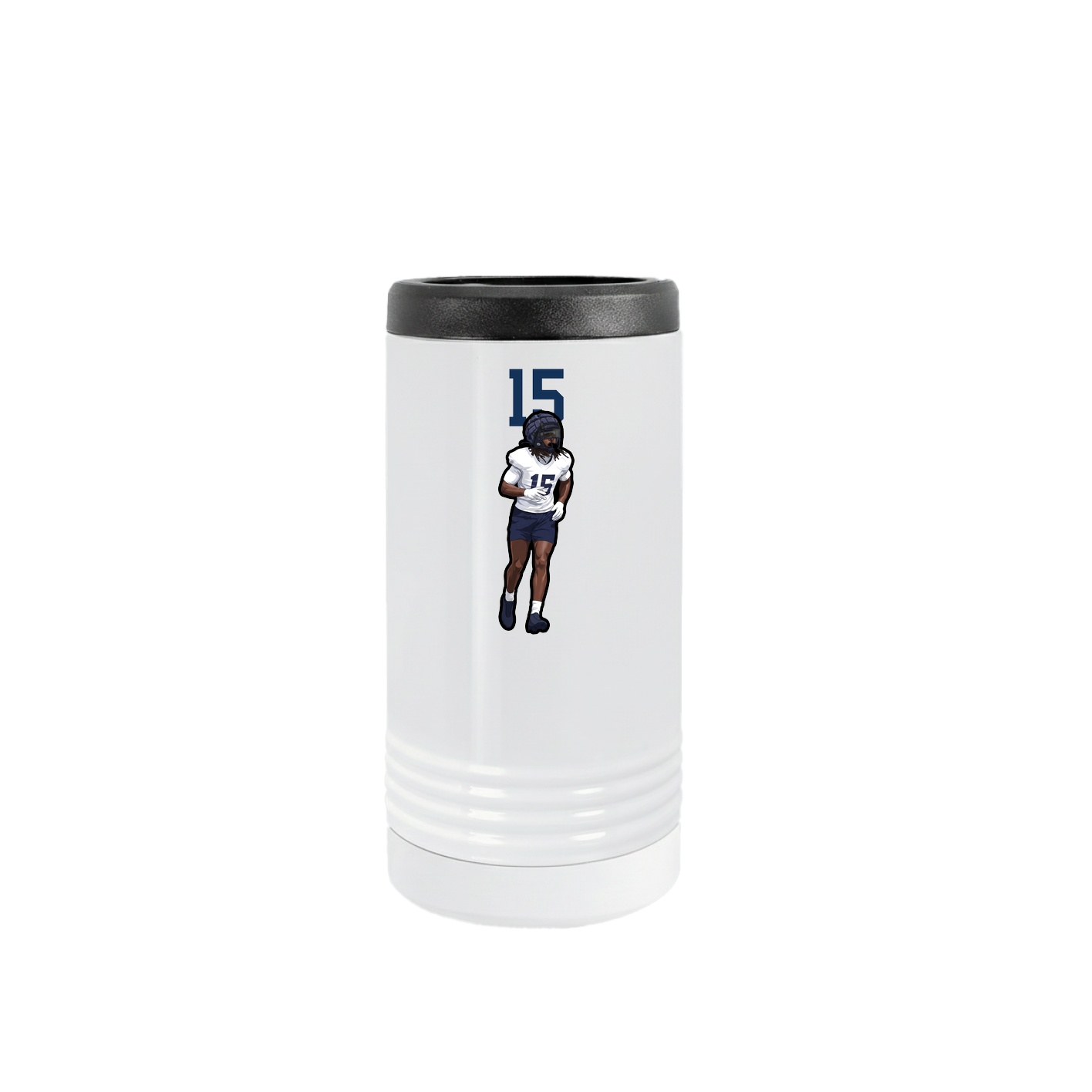 Slim Beverage Holder — Number Top in White