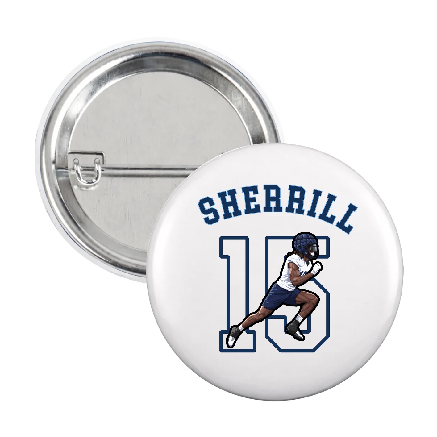 Game Day Button — Shirsey Arch in White