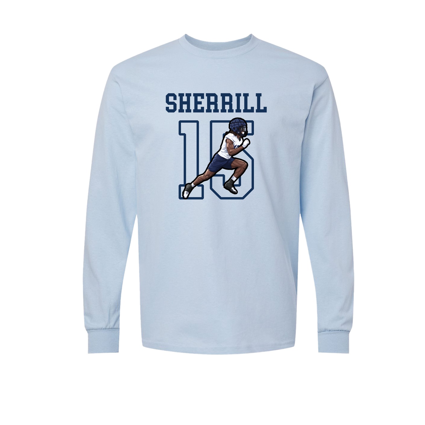 Long Sleeve Tee — Shirsey in Light Blue