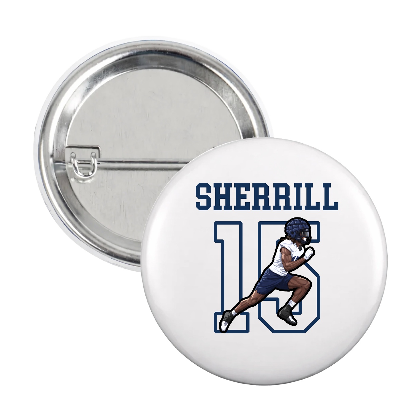 Game Day Button — Shirsey in White